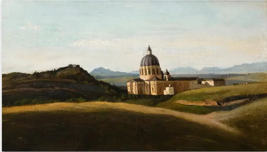 Souvenir d'Italie - The Vatican and Saint Peter's Outside the Walls - Jean-Baptiste Camille Corot