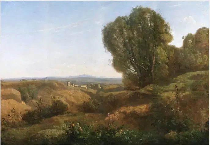 Souvenir de Roquemaure in Gard - Jean-Baptiste Camille Corot