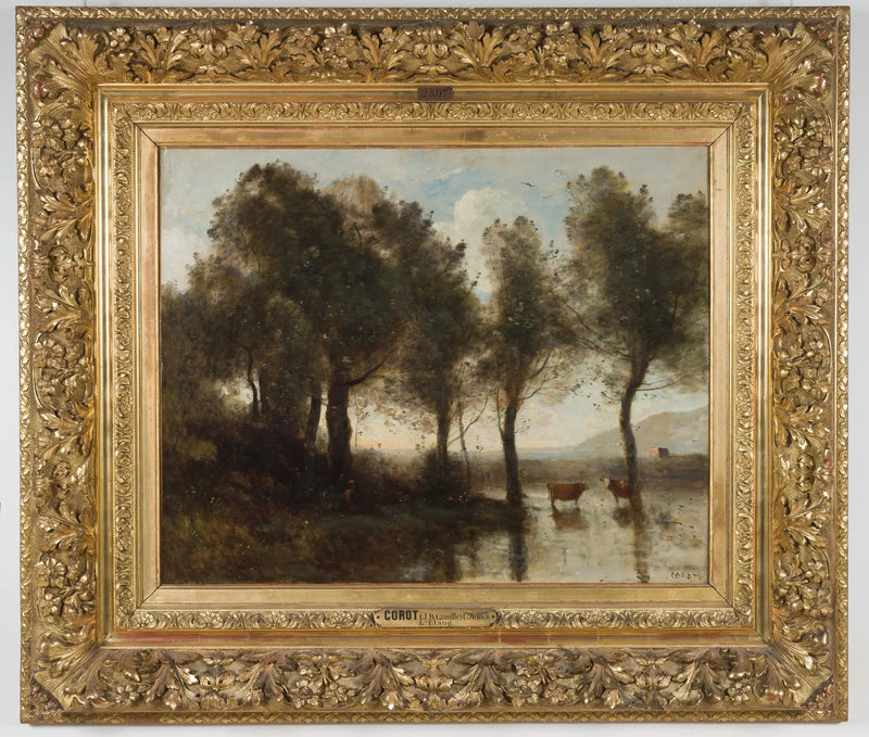 Souvenir des marais du Beauvaisis. The pond - Jean-Baptiste Camille Corot