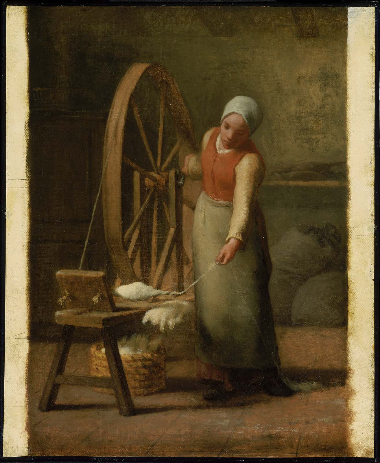 Standing Spinner - Jean-François Millet