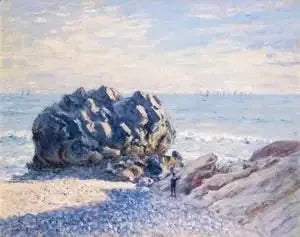 Storr Rock, Lady's Cove, The Evening - Alfred Sisley