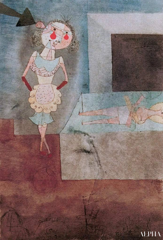 Suicide d'une servante - Paul Klee - Reproductions de tableaux et peintures haut de gamme