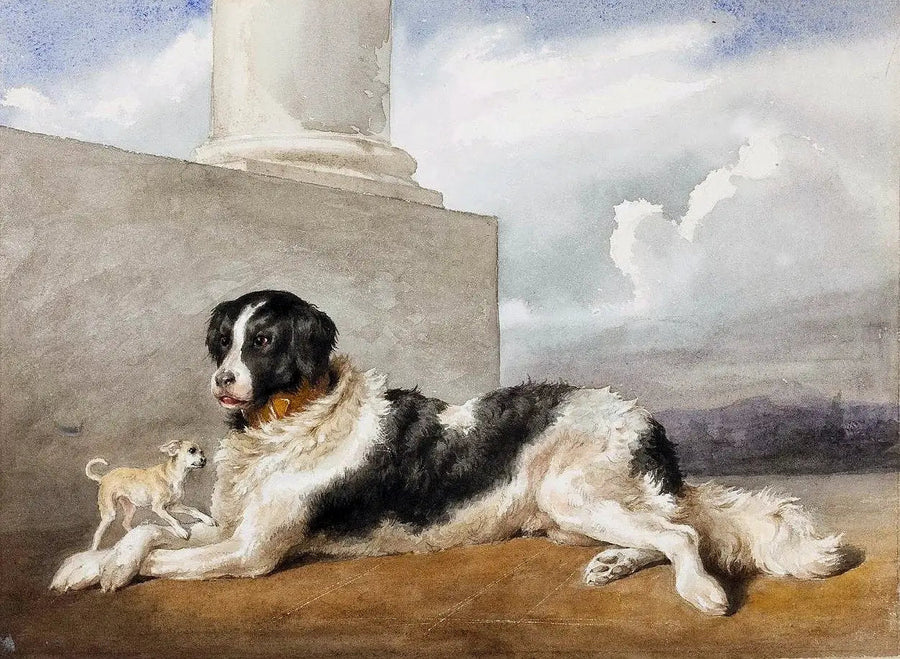 Sultan and Rosette - the dogs of the Czartoryski - Rosa Bonheur
