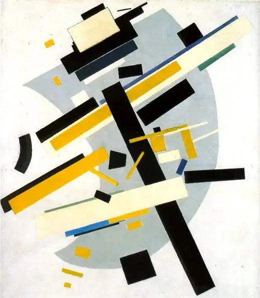 Supremus #58: Yellow and Black - Kazimir Malevich