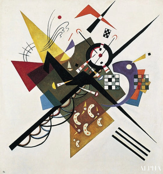 Sur blanc II - Vassily Kandinsky - Reproductions de tableaux et peintures haut de gamme