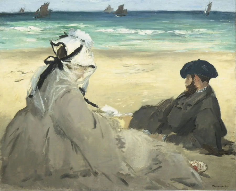 On the Beach - Édouard Manet