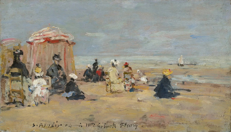 On the Beach - Eugène Boudin