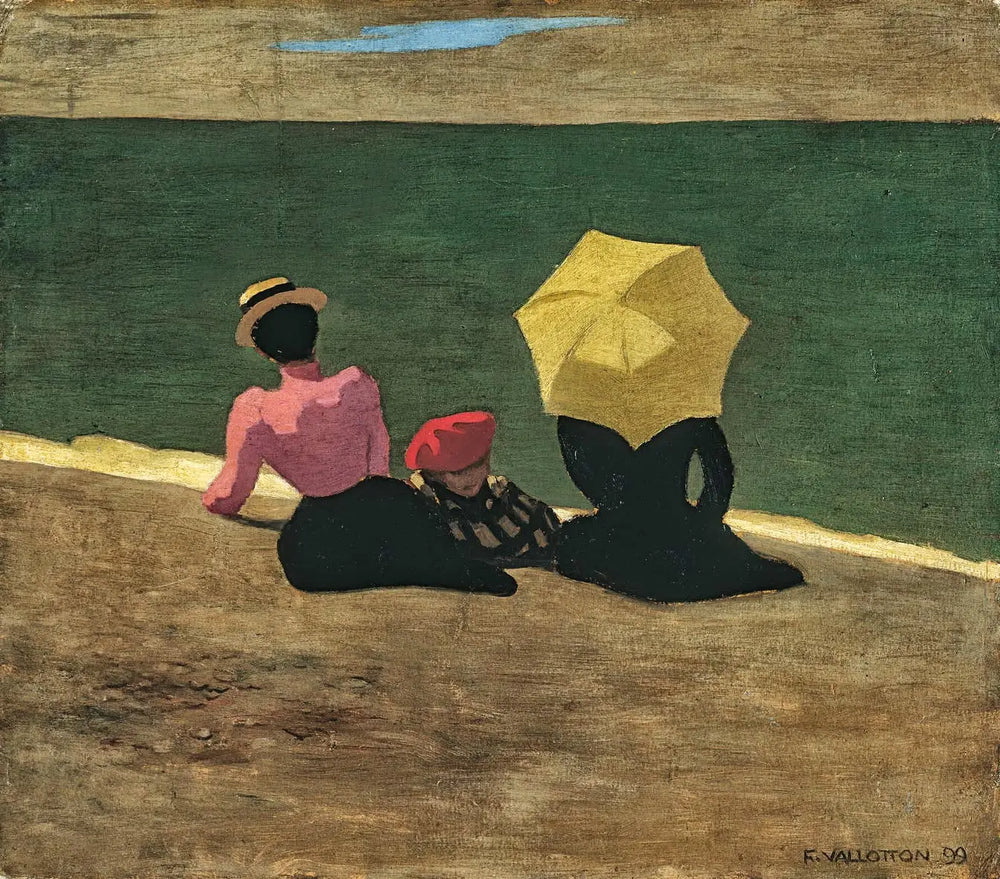 Sur la plage - Félix Vallotton - Alpha Reproduction