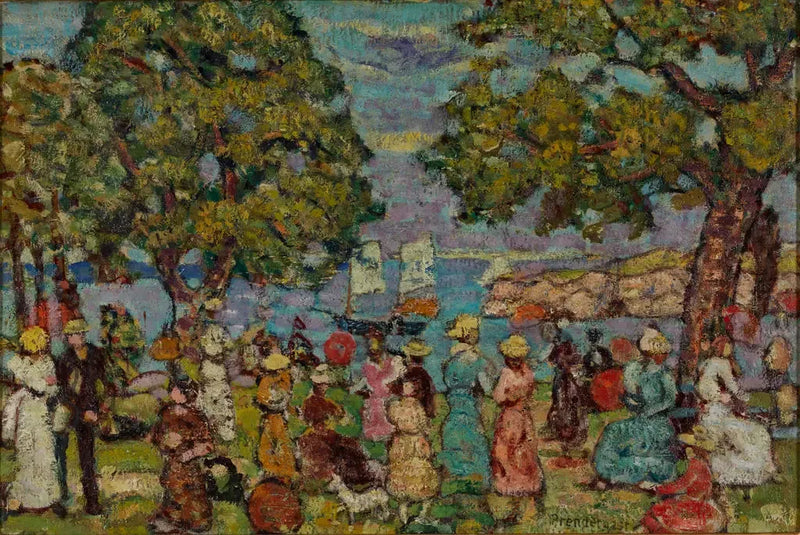 On the beach - Maurice Prendergast
