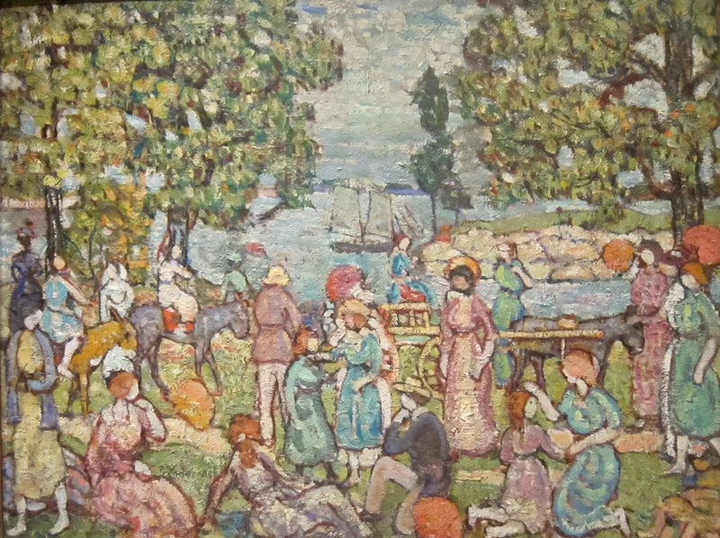 On the Beach, No. 3 - Maurice Prendergast
