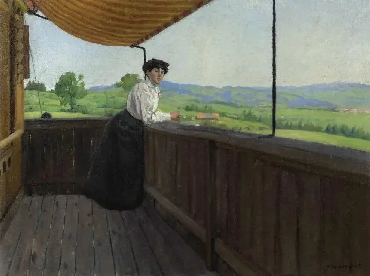 On the Balcony - Félix Vallotton