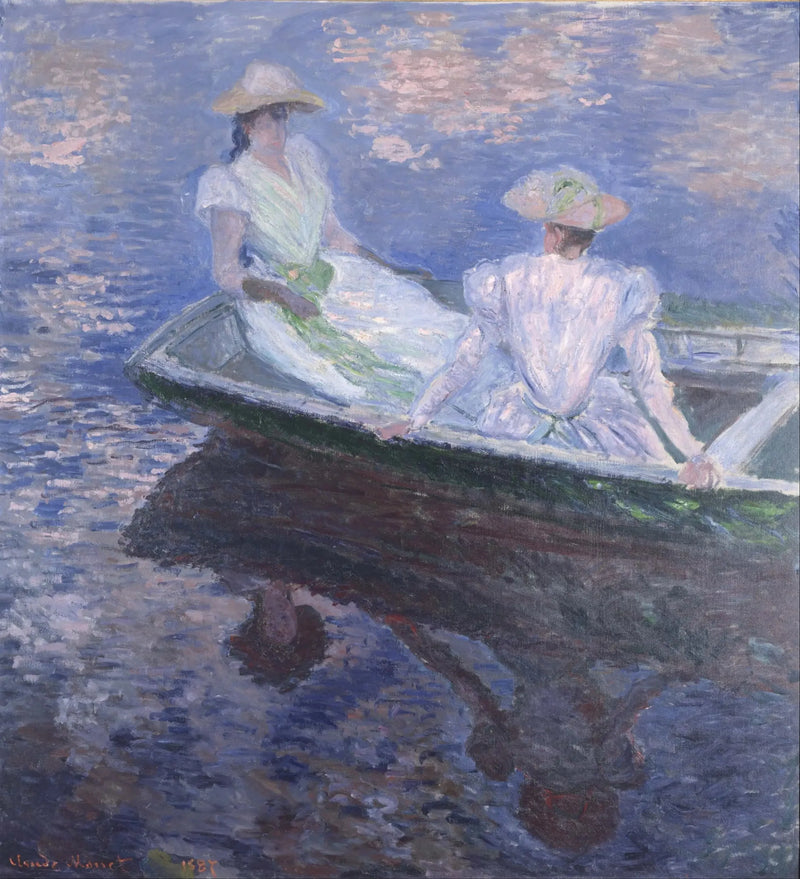 On the Boat - Claude Monet