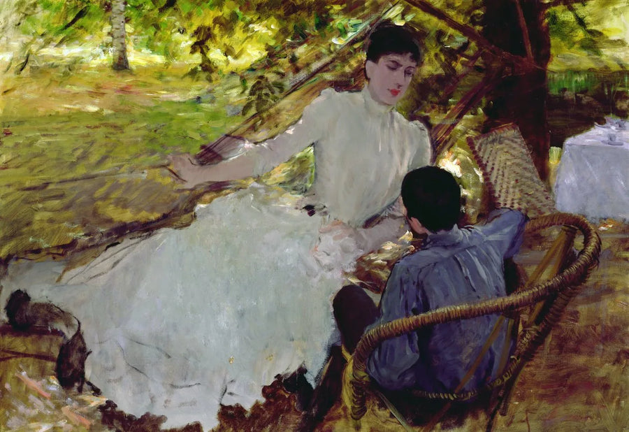 On the Hammock - II - Giuseppe De Nittis