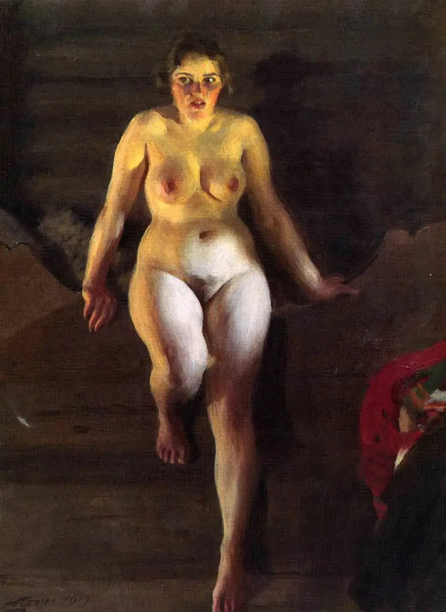 On the bed - Anders Zorn