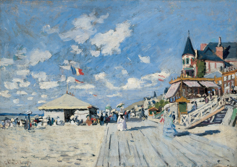 On the stages of Trouville W157a - Claude Monet