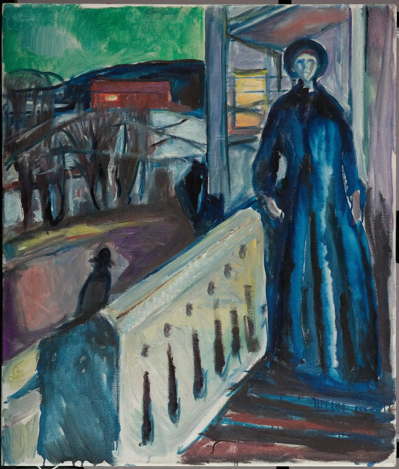 On the Veranda Staircase - Edvard Munch