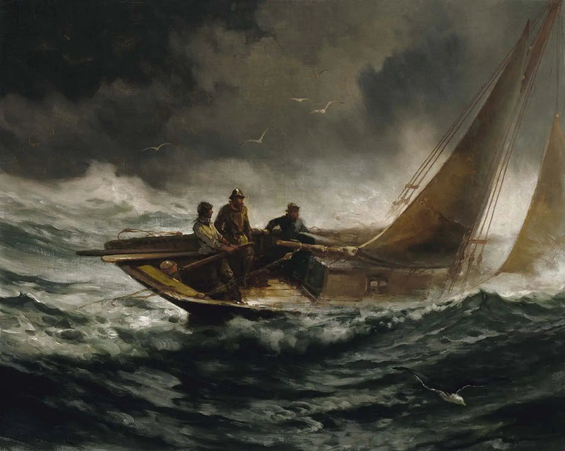 Overcoming a Storm - Edward Moran