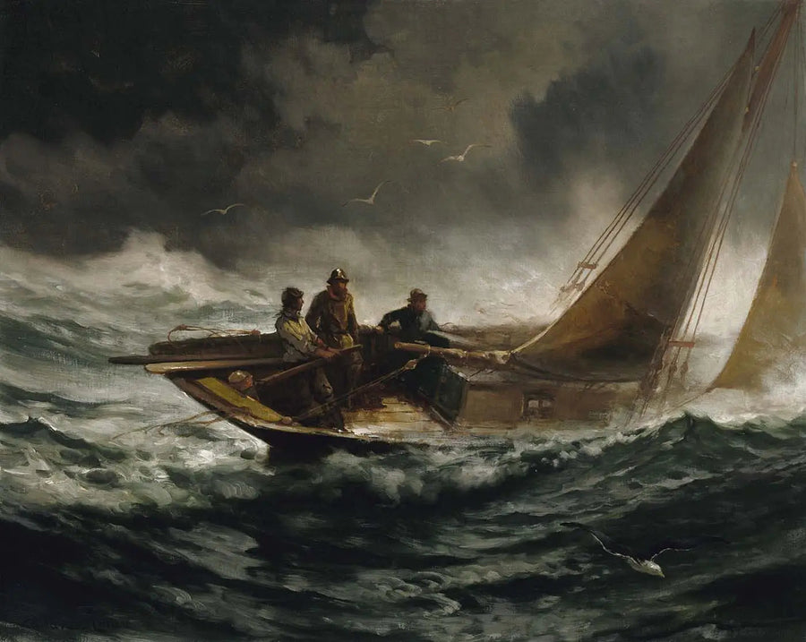 Overcoming a Storm - Edward Moran