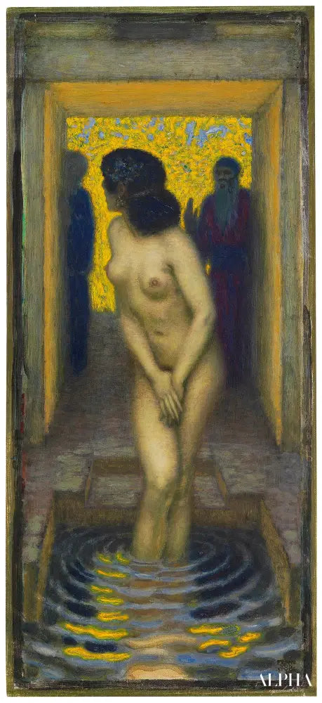 Susanna dans Bade - Franz von Stuck Reproductions de tableaux à la peinture à l’huile