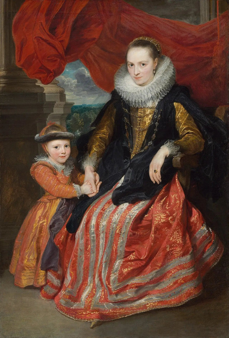 Susanna Fourment and her daughter - Antoine van Dyck