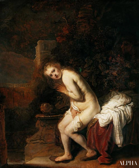 Susanne dans le bain - Rembrandt van Rijn - Reproductions de tableaux et peintures haut de gamme