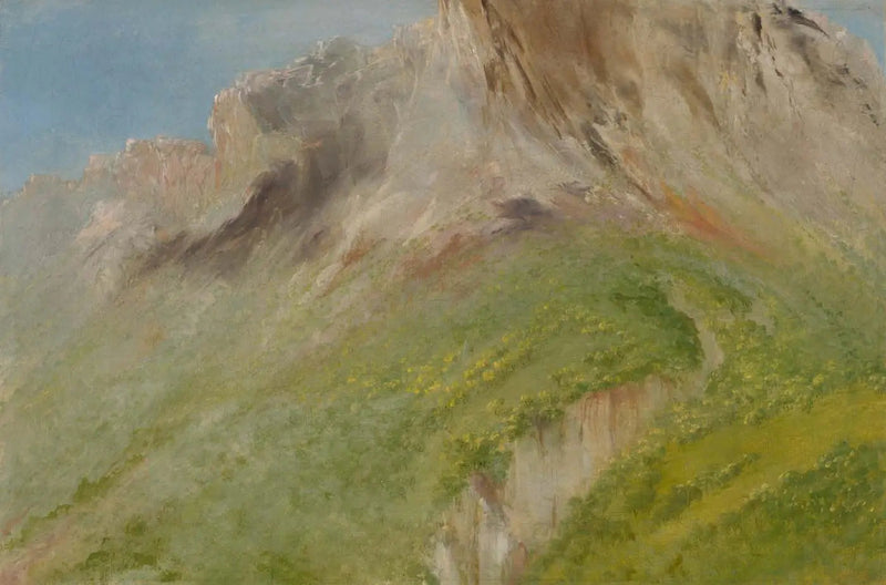 Ta-wa-que-nah, or the Rocky Mountain, near the Comanche village - George Catlin