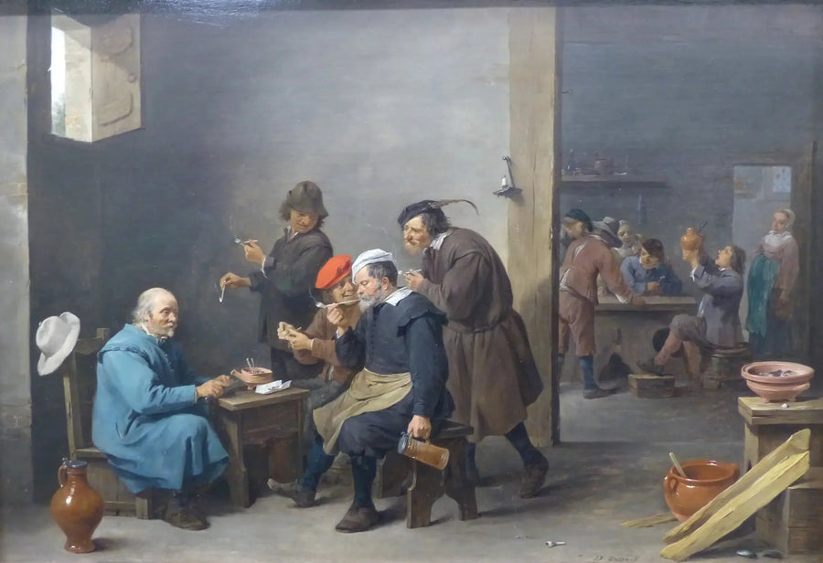 Tabagie - "The Man with the White Hat" - David Teniers the Younger