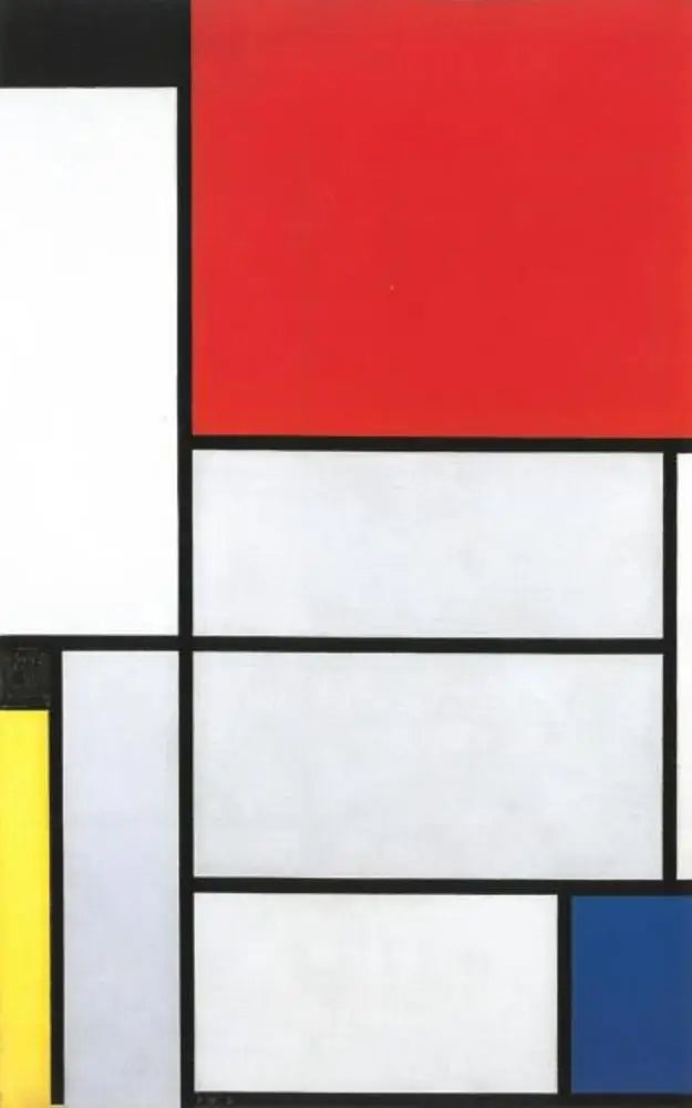 Reproduction du tableau « Tableau I - Piet Mondrian » par Alpha Reproduction en peinture à l’huile