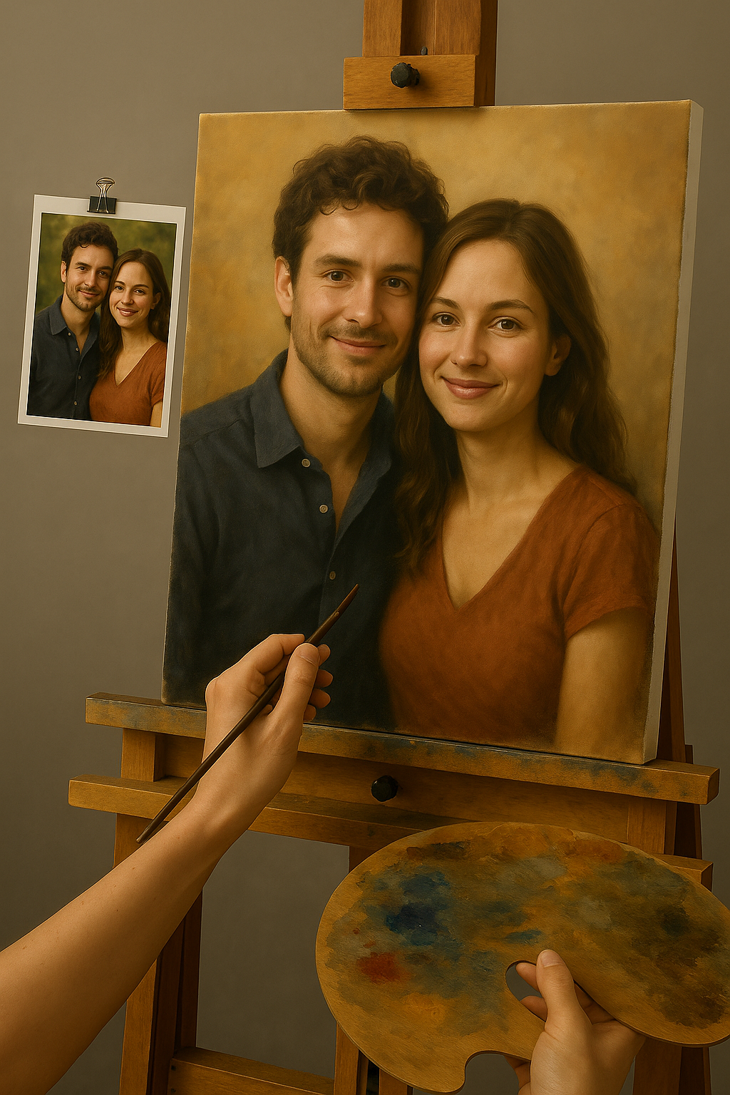 💑 Custom Couple Painting – Unique and Emotional Oil Painting