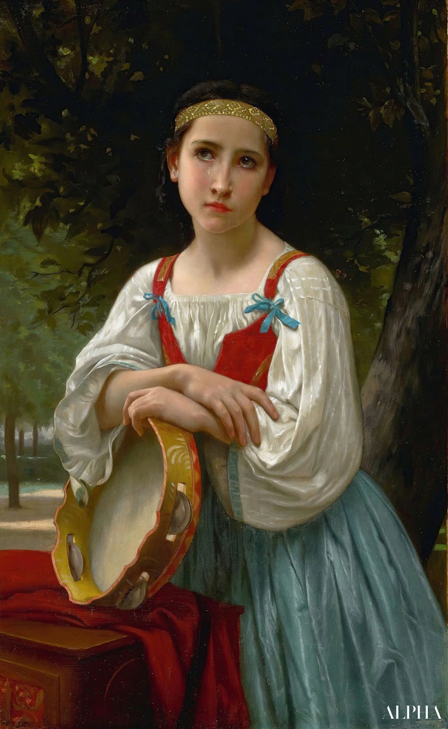 Tambour - William Bouguereau Reproductions of paintings in oil paint