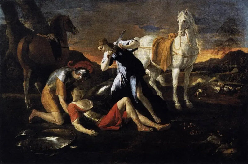 Tancrède and Herminie - Nicolas Poussin