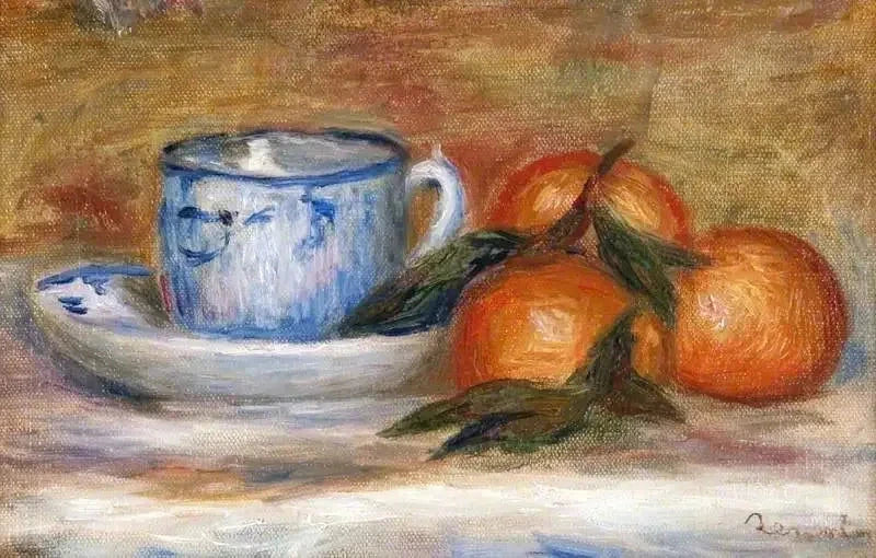 Cup and Mandarins - Pierre-Auguste Renoir