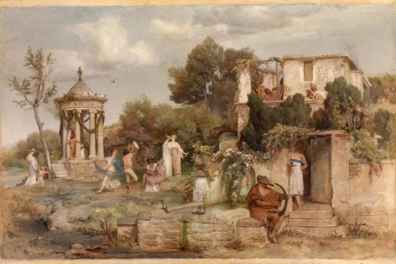 Roman wine tavern - Arnold Böcklin