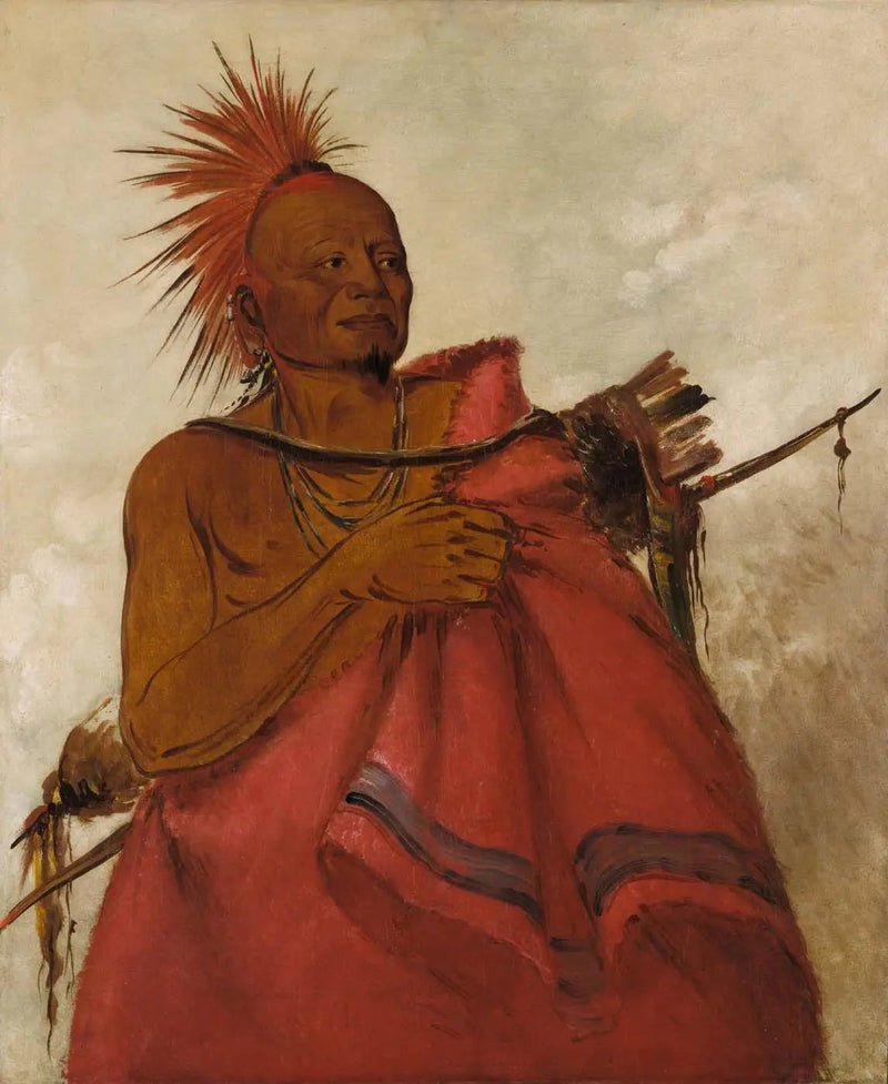 Tcha-tó-ga, Crazy Buffalo, Killer of Two White Men - George Catlin