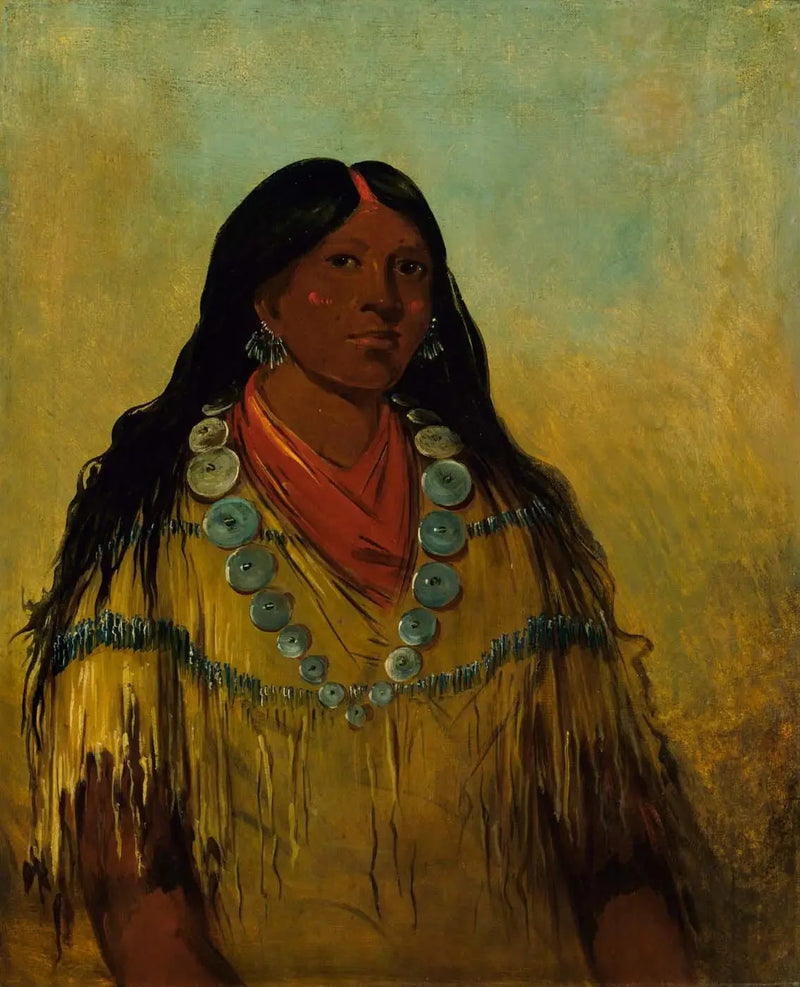 Tchow-ee-pút-o-kaw, a woman - George Catlin
