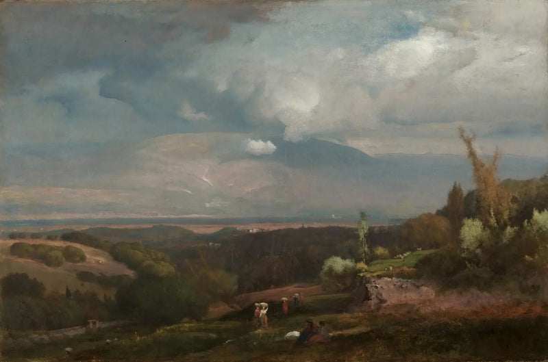 Approaching Storm over the Alban Hills - George Inness