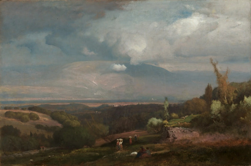 Approaching Storm over the Alban Hills - George Inness