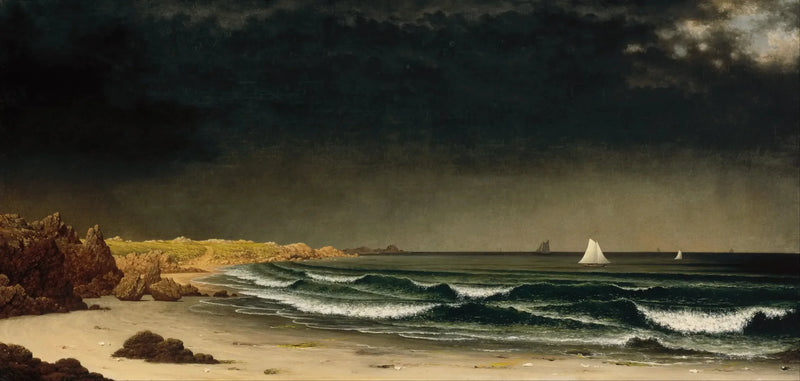 Approaching Storm: Beach near Newport - Martin Johnson Heade