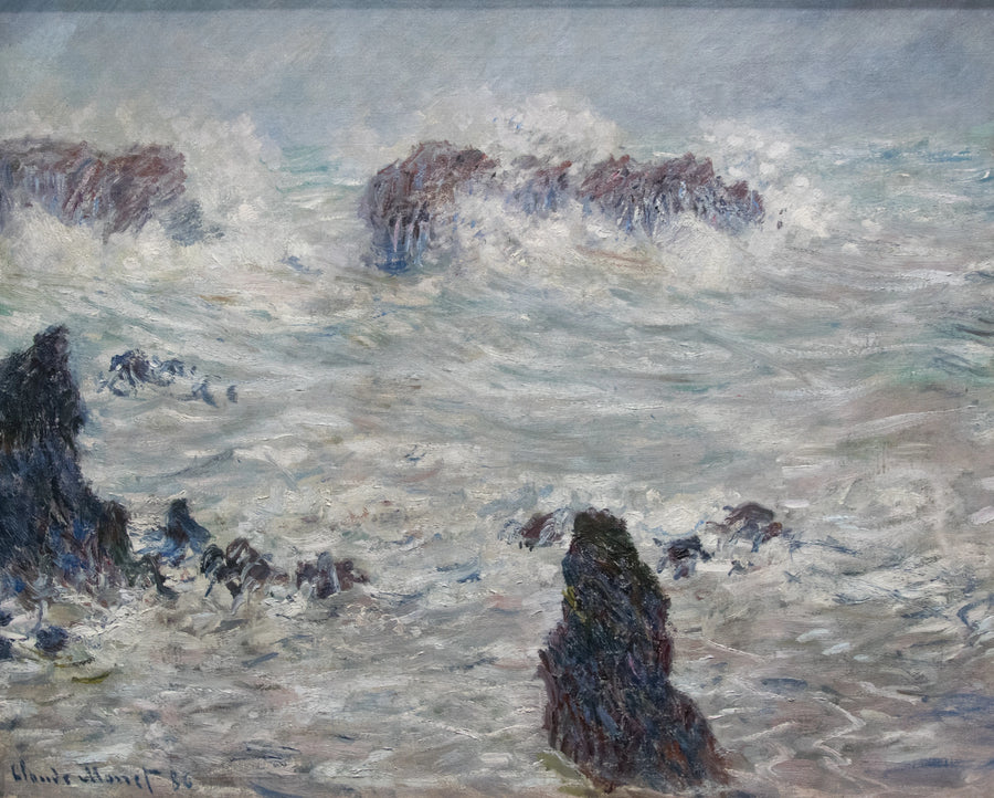 Storm on the Coasts of Belle-Île - Claude Monet
