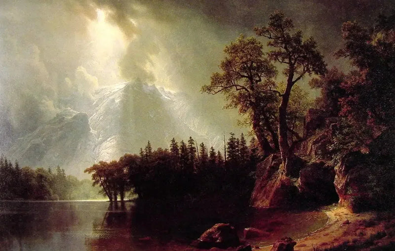 Temporary Storm over the Sierra Nevada - Albert Bierstadt