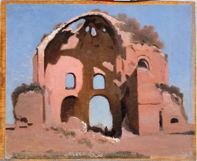 Temple de Minerve Médicale near Rome - Jean-Baptiste Camille Corot
