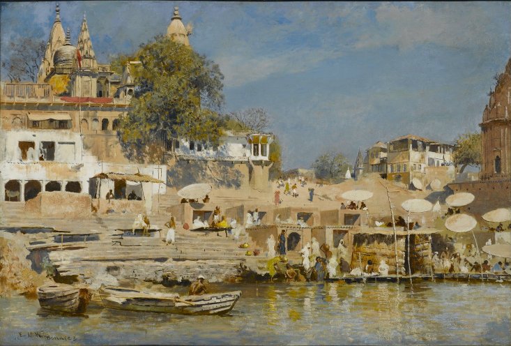 Temples and bathing ghats in Bénarès - Edwin Lord Weeks