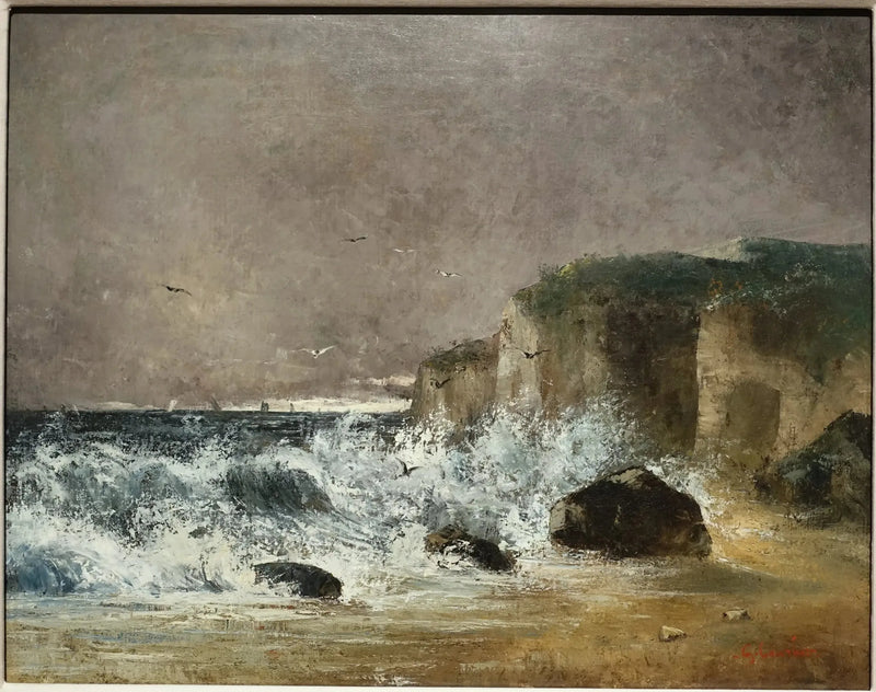 Stormy Weather in Étretat - Gustave Courbet