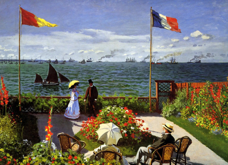 Terrace at Sainte-Adresse - Claude Monet