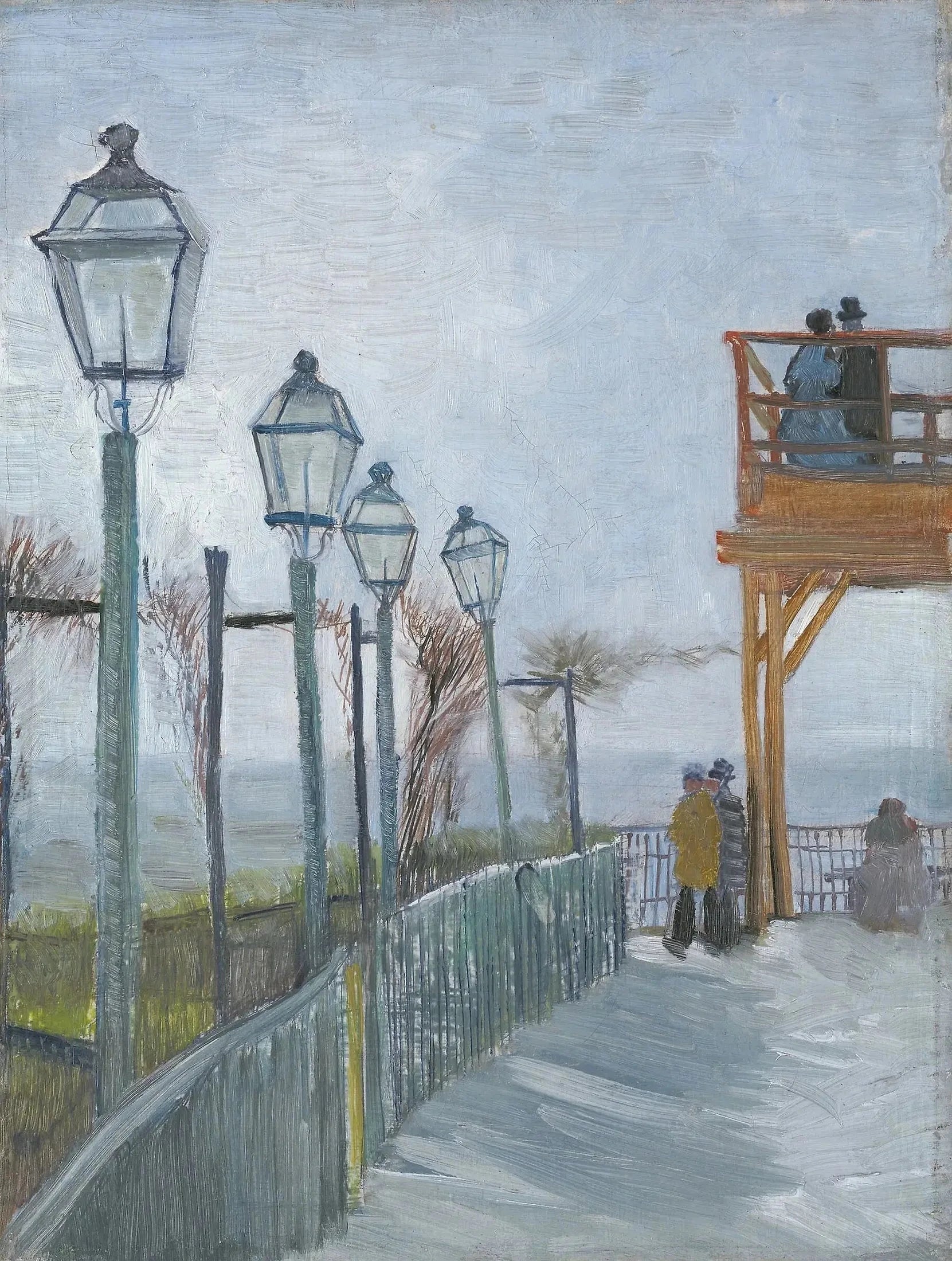 Terrasse et observatoire du Moulin de Blute-Fin F272 de Vincent van Gogh, Art Institute of Chicago