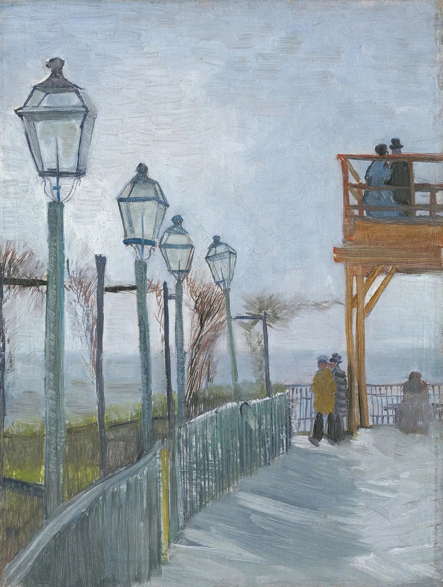 Terrace and Observatory of the Moulin de Blute-Fin, Montmartre - Vincent van Gogh