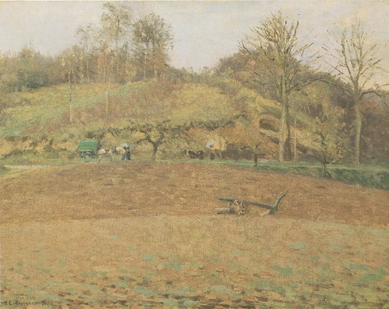 Plowed Fields - Camille Pissarro