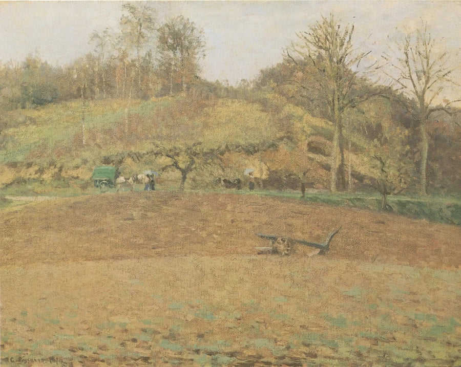 Plowed Fields - Camille Pissarro