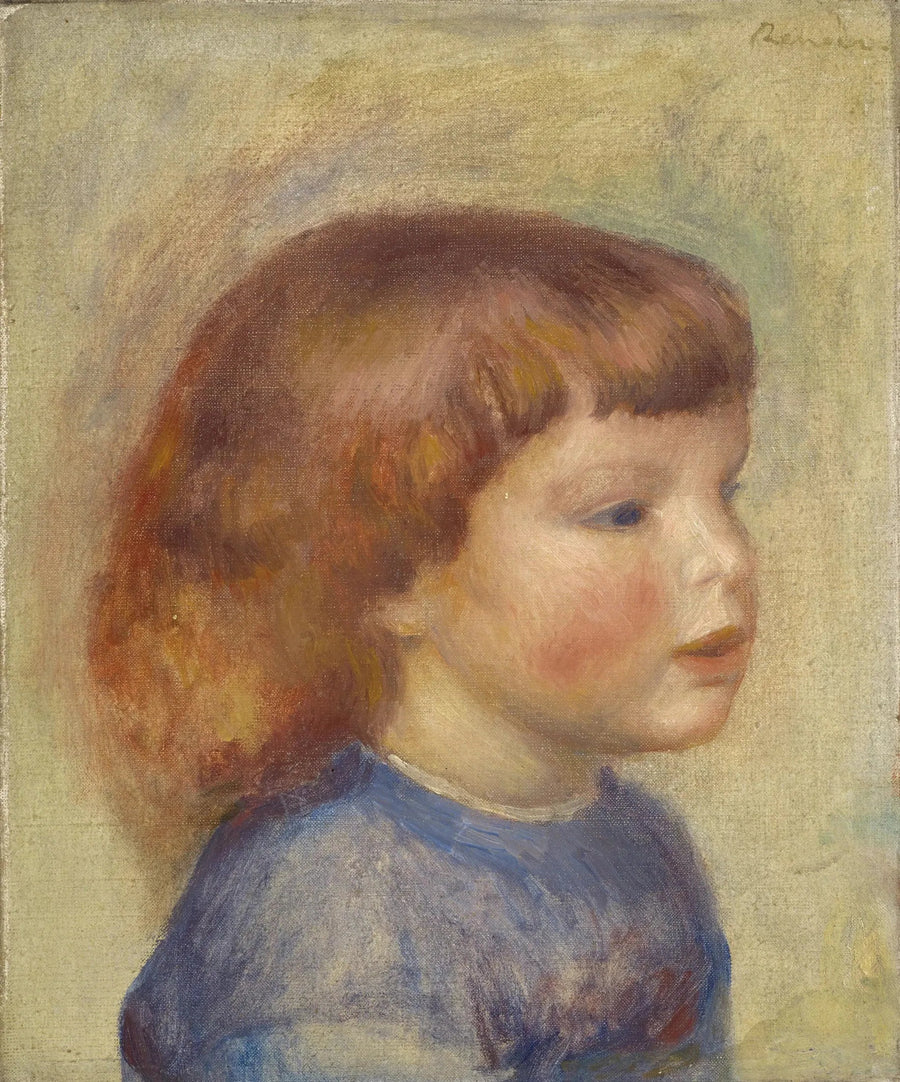 Child's Head - Pierre-Auguste Renoir