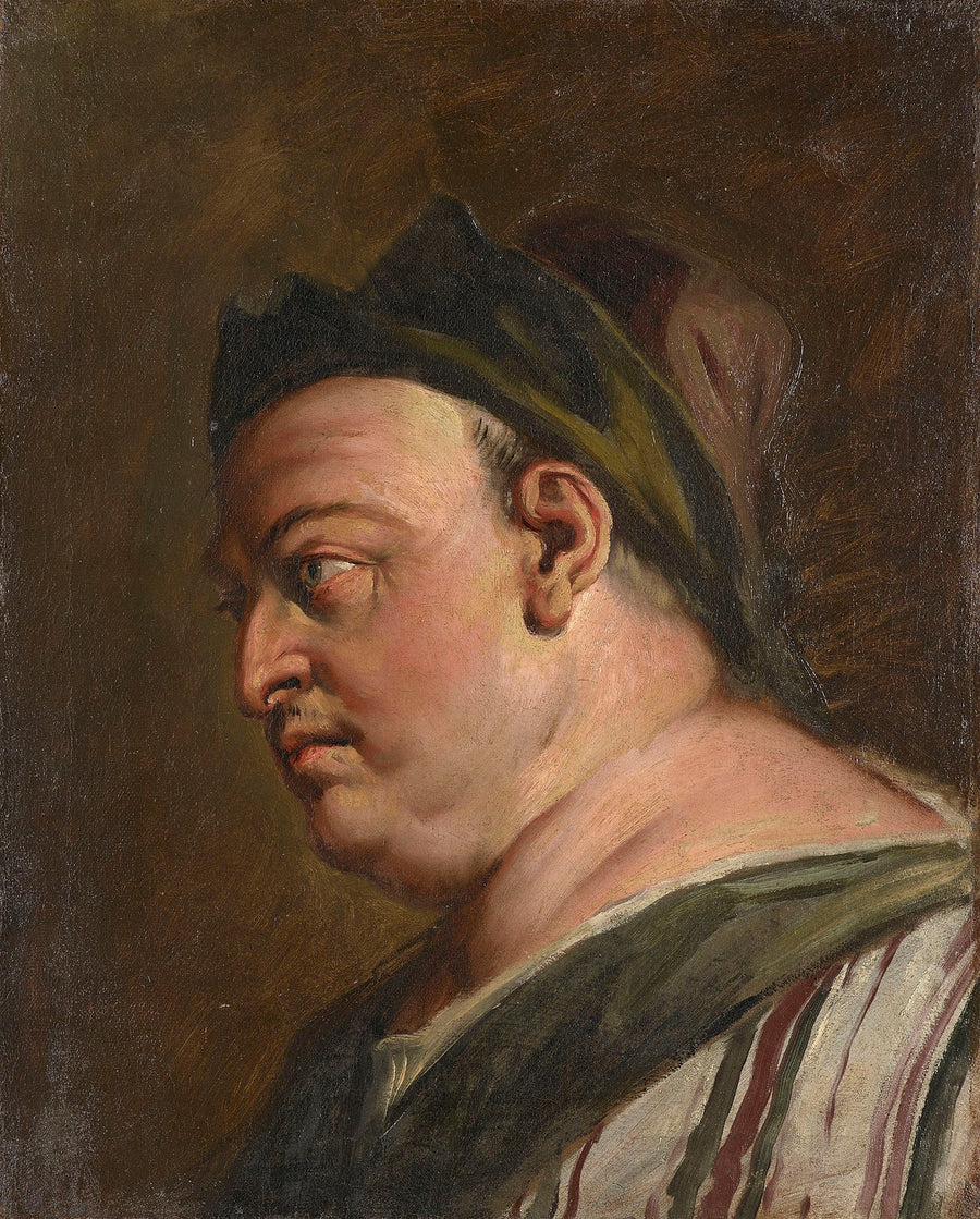 Head of a man in profile (an steward?) - Sebastiano Ricci